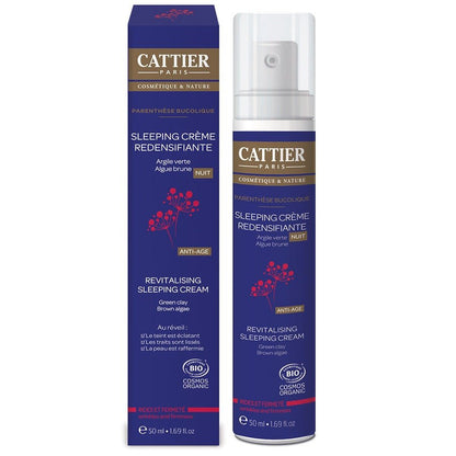 Cattier Anti - Aging Revitalising Sleeping Cream 50ml (1.69fl oz) - FrenchBeautyHub