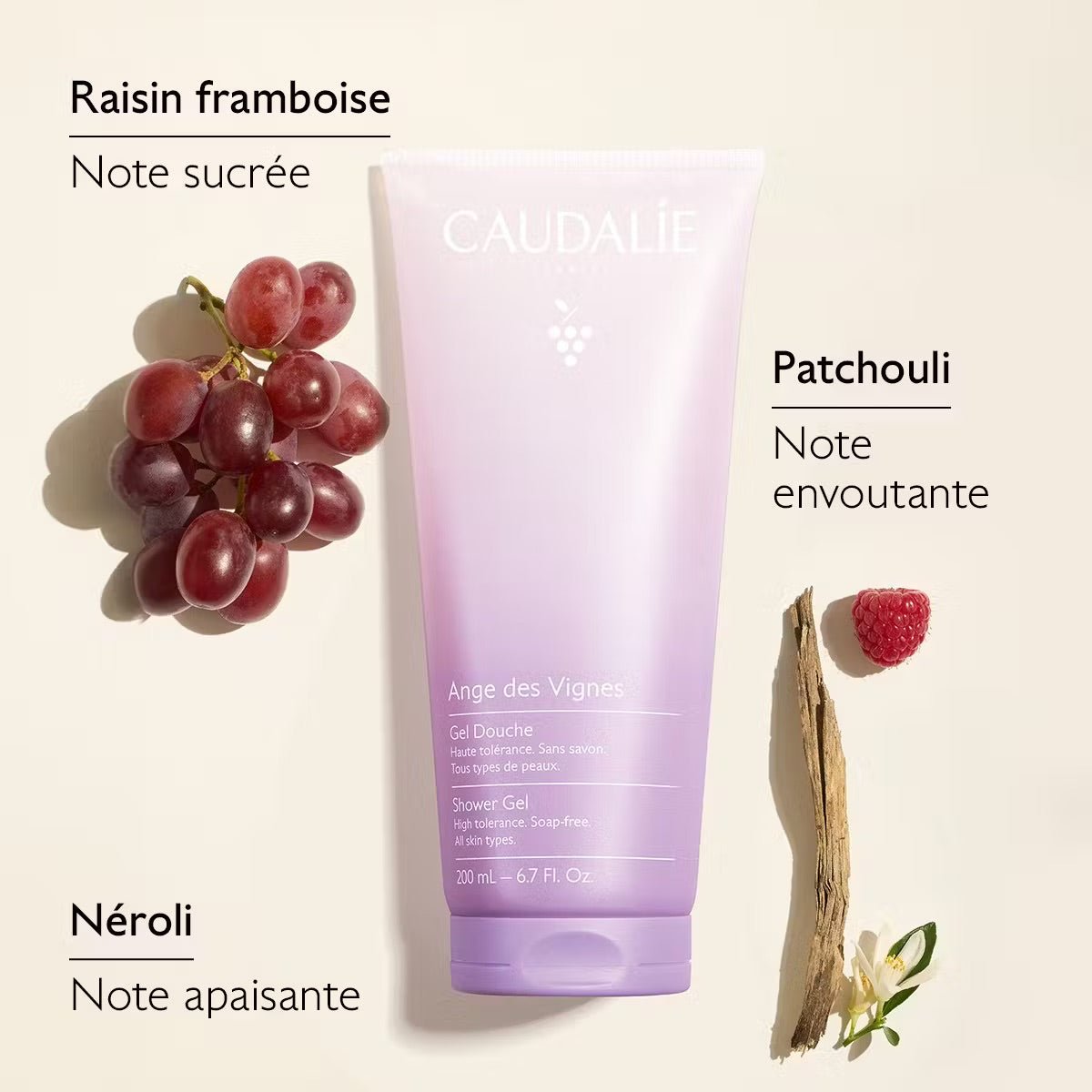 Caudalie Ange Des Vignes Shower Gel 200ml (6.76fl oz) - FrenchBeautyHub