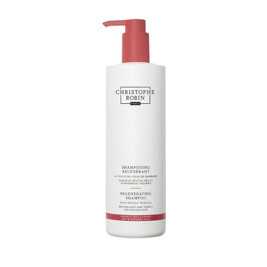 Christophe Robin Regenerating Ritual Regenerating shampoo with prickly pear oil Dry & Damaged Hair 500ml (16.90fl oz) - FrenchBeautyHub
