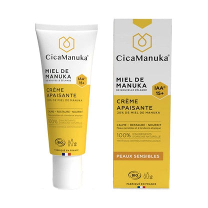 Cica Manuka Bioes Soothing Cream Manuka Honey IAA15+ Sensitive Skin 75ml (2.53fl oz) - FrenchBeautyHub