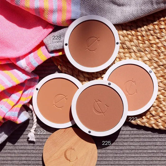 Couleur Caramel Terre Caramel 8.5g (0.30 oz) - Organic Illuminating Face Powder - FrenchBeautyHub