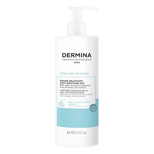 Dermina Atolina Intense Anti Scratching Repairing Balm Dry Skin Prone To Atopy 400ml (13.52fl oz) - FrenchBeautyHub