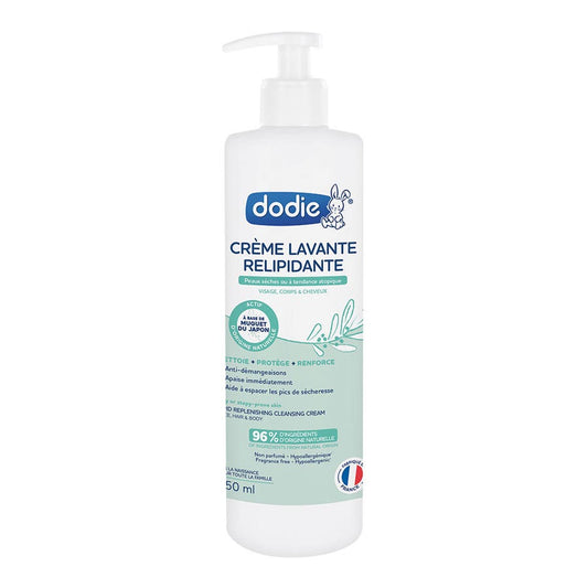 Dodie Relipid+ cleansing cream Dry or atopy - prone skin 450ml (15.22fl oz) - FrenchBeautyHub