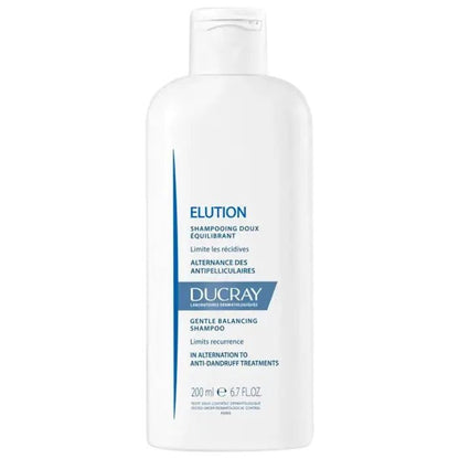 Ducray Elution Gentle Balancing Shampoo for Dandruff Control - FrenchBeautyHub