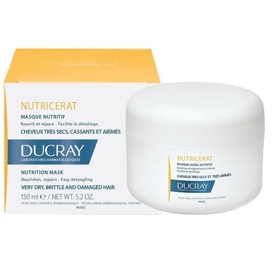 Ducray Nutricerat Nutrition Mask 150ml (5.2oz) for Very Dry and Damaged Hair - FrenchBeautyHub