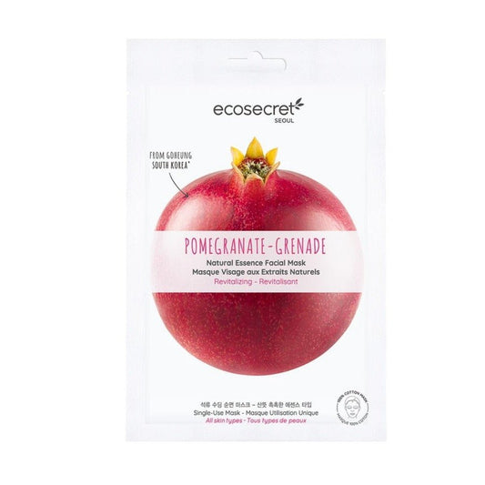 Eco Secret Seoul Rose Face Mask with Natural Extracts of Pomegranate 20ml (0.67fl oz) - FrenchBeautyHub