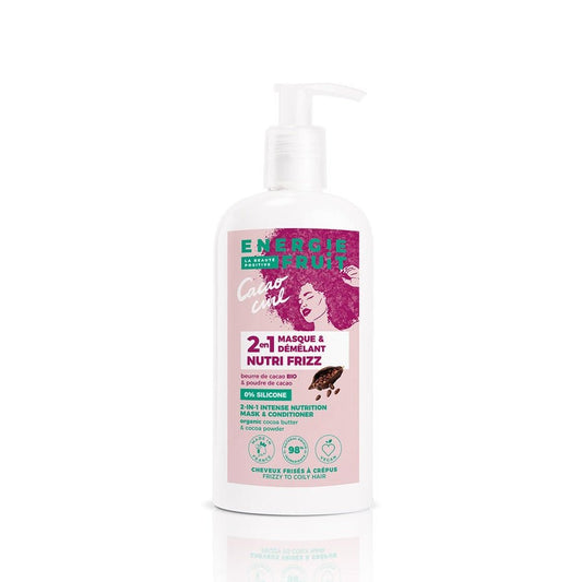 Energie Fruit Nutri Intense 2in1 Powder and Organic Cocoa Butter Mask Curly to frizzy hair 300ml (10.14fl oz) - FrenchBeautyHub