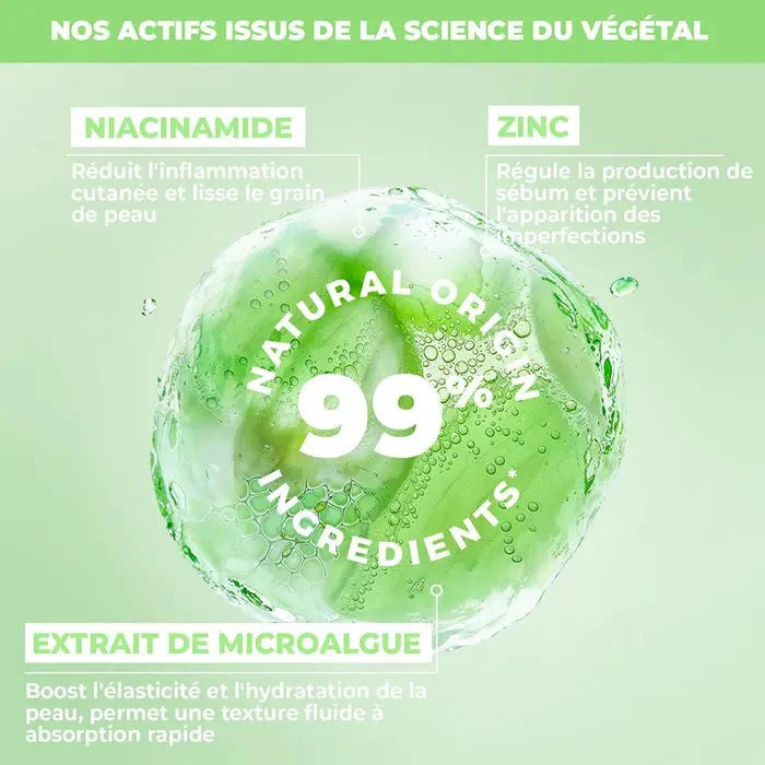 Energiqa Skincare Sérum Roll On Visage Clear 2% Niacinamide & Zinc 30ml (1.01fl oz) - FrenchBeautyHub