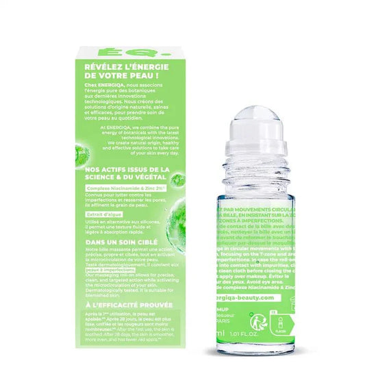 Energiqa Skincare Sérum Roll On Visage Clear 2% Niacinamide & Zinc 30ml (1.01fl oz) - FrenchBeautyHub