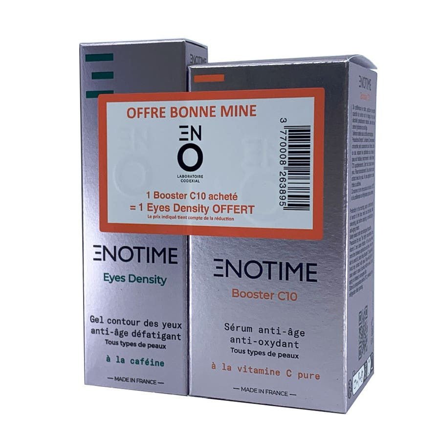 ENO Laboratoire Codexial Enotime Healthy Glow Duo Booster C10 15ml (0.50fl oz) + Free Eyes Density 15ml (0.50fl oz) - FrenchBeautyHub