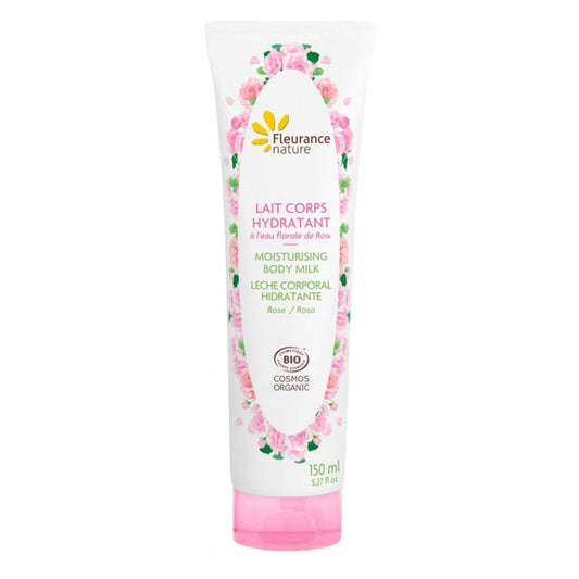 Fleurance Nature Organic ROSE MOISTURIZING BODY MILK All skin types 150ml (5.07fl oz) - FrenchBeautyHub