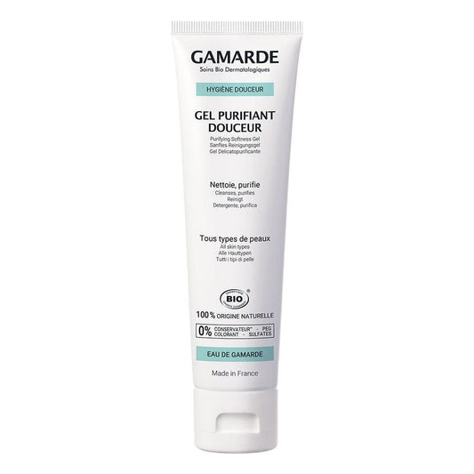 Gamarde Organic Gentle Purifying Gel All Skin Types 100g (3.52 oz) - FrenchBeautyHub