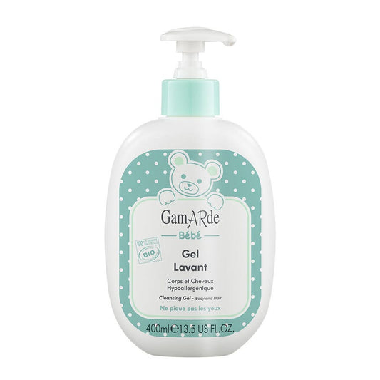 Gamarde Washing Gel Baby Bio Delicate Skin Peaux Délicates 400ml (13.53fl oz) - FrenchBeautyHub