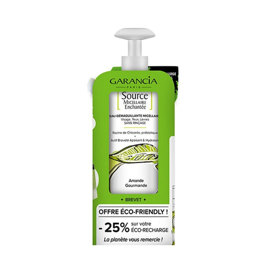 Garancia Enchanted Source Micellaire 400ml + 400ml Almond Refill Pack 800ml - FrenchBeautyHub
