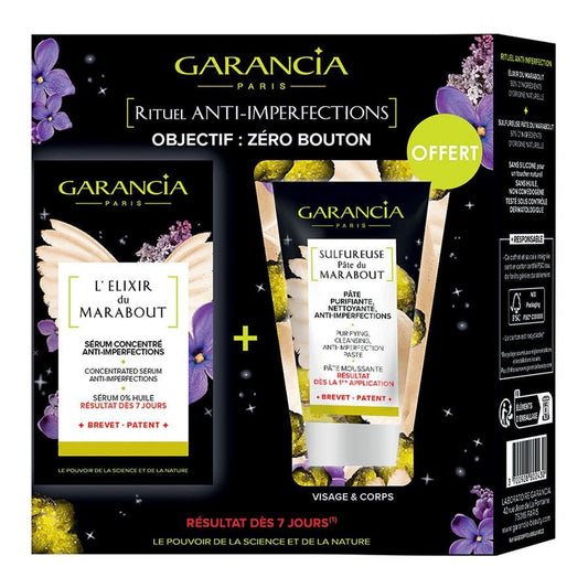 Garancia Marabout Anti - Blemish Ritual with Sulfurous Paste and Marabout's Elixir - FrenchBeautyHub