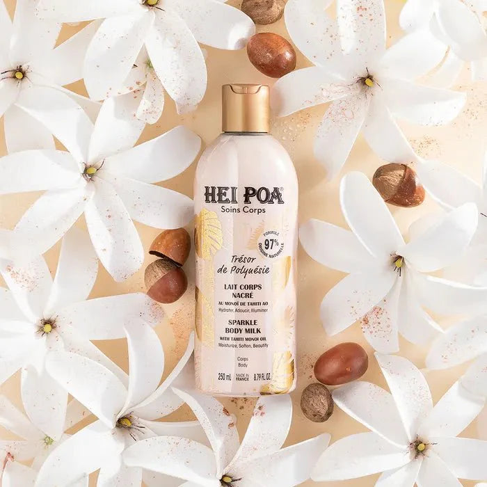 Hei Poa Pearly Body Milk Trésor de Polynésie 250ml (8.45 fl oz) - FrenchBeautyHub