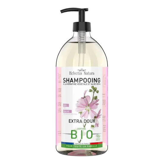 Helvetia Natura Organic Extra Soft Shampoo With plant - based Keratin and Aloe Vera 500ml (16.90fl oz) - FrenchBeautyHub