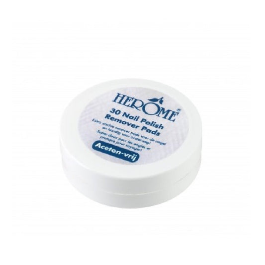 Herome Acetone - Free Nail Polish Remover Discs, 30 Discs - FrenchBeautyHub