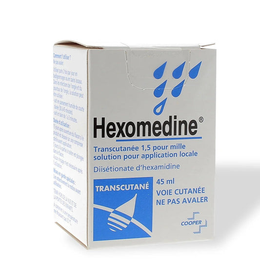 Hexomedine Transcutaneous Topical Solution 45ml (1.52fl oz) - FrenchBeautyHub