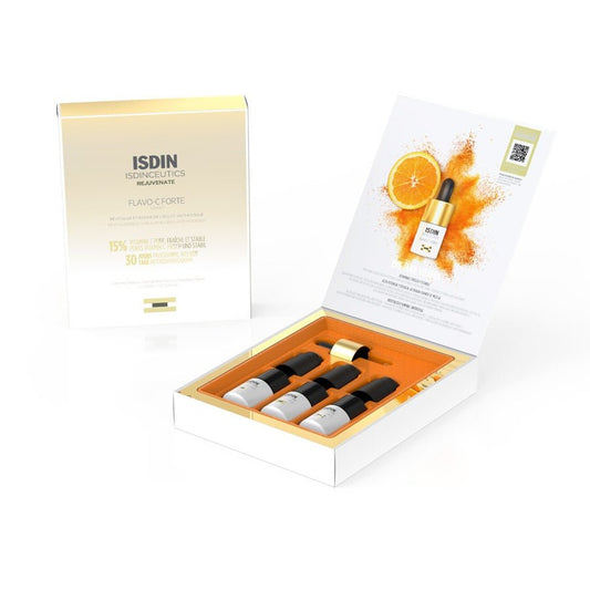 Isdin Flavo - C Forte Serum 5.3ml x3 (0.16fl oz x3) - FrenchBeautyHub