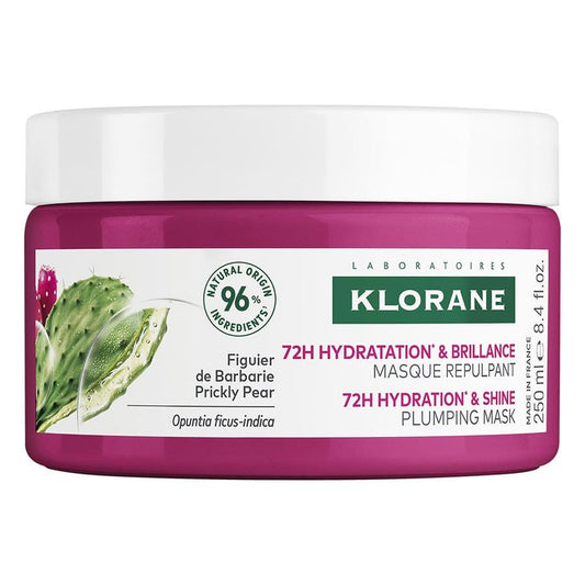 Klorane 72h Hydration & Shine Plumping Mask Prickly Pear 250ml (8.4floz) - FrenchBeautyHub