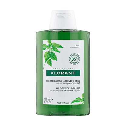 Klorane Oil Control Shampoo with Nettle Extract, Sebum - Reducing Formula - FrenchBeautyHub