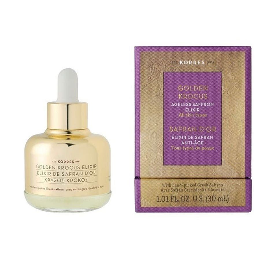 Korres Golden Krocus Ageless Saffron Elixir All Skin Types 30ml (1.01fl oz) - FrenchBeautyHub