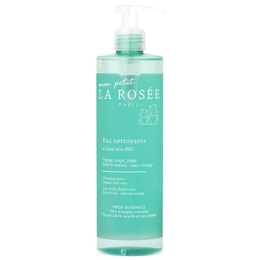 LA ROSÉE Baby Cleansing Water With Organic Aloe Vera 400ml (13.53fl oz) - FrenchBeautyHub