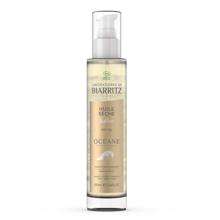 Laboratoires De Biarritz Océane Organic Dry Oil Face & Body 100ml (3.38fl oz) - FrenchBeautyHub