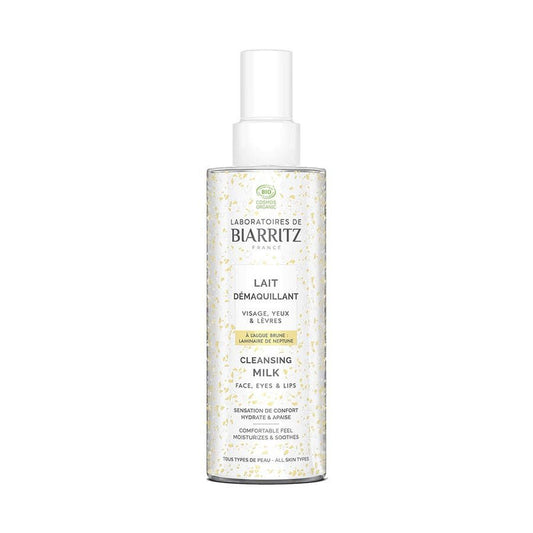 Laboratoires De Biarritz Organic Cleansing Milk for Face, Eyes, and Lips - 200ml - FrenchBeautyHub