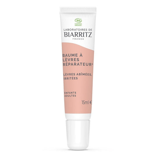 Laboratoires de Biarritz Repairing Organic Lip Balm 15ml (0.50 fl oz) - FrenchBeautyHub