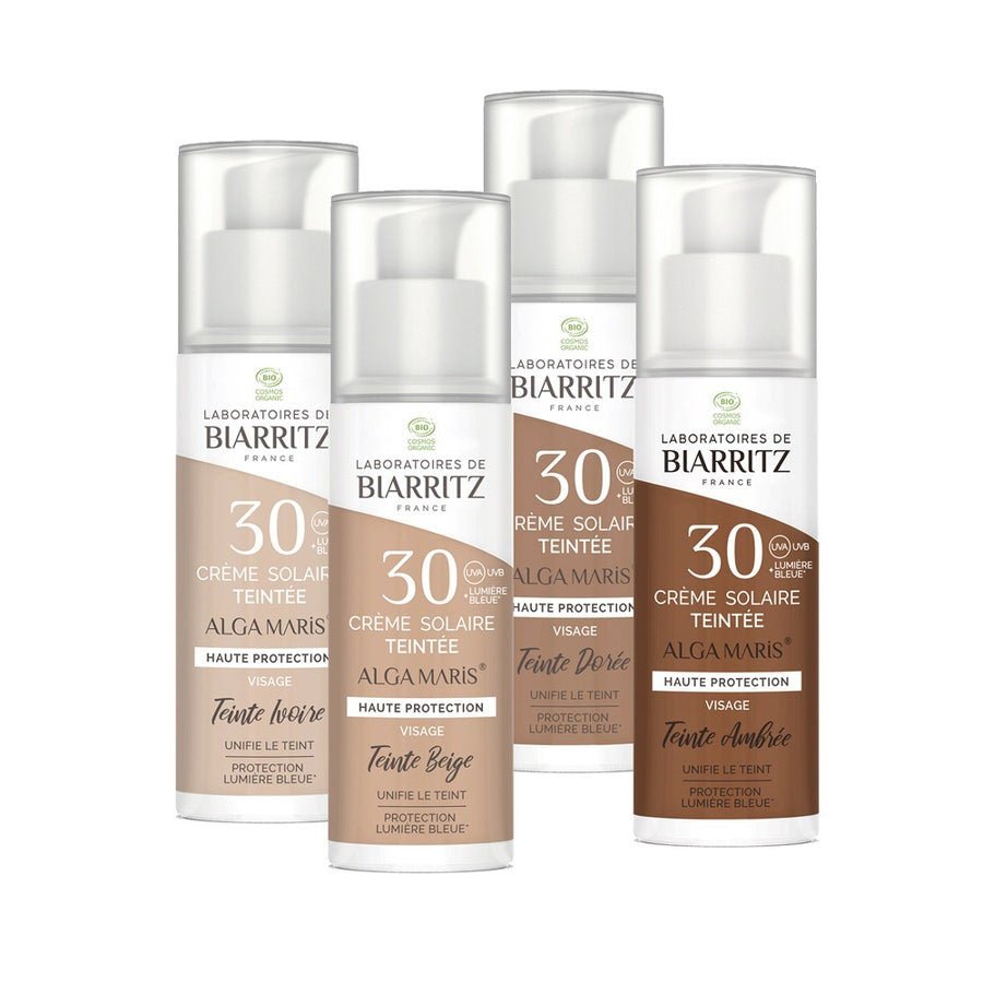 Laboratoires De Biarritz Sun care Tinted Protective Face Cream SPF30 Bioes Healthy glow effect 50ml (1.69fl oz) - FrenchBeautyHub