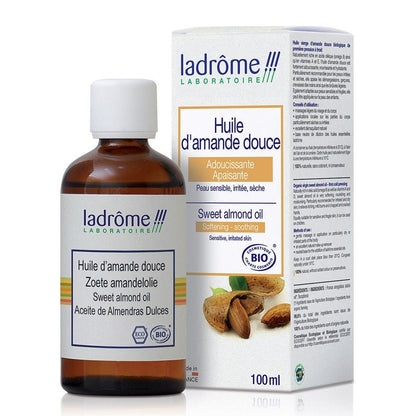 Ladrome Organic Sweet Almond Oil 100ml (3.38fl oz) - FrenchBeautyHub