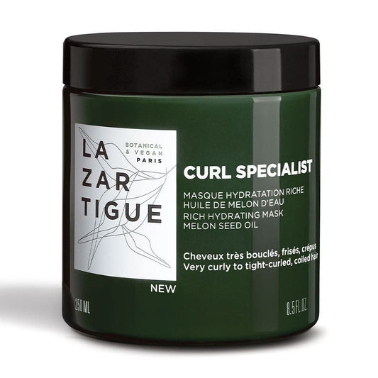 Lazartigue Curl Specialist Rich Hydration Masks Very curly, frizzy or frizzy hair 250ml (8.45fl oz) - FrenchBeautyHub