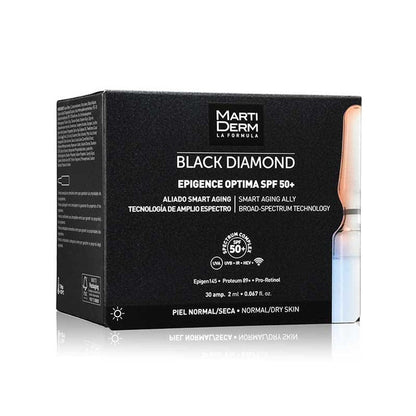 Martiderm Black Diamond Epigence Optima SPF50+ 30 Ampoules - FrenchBeautyHub