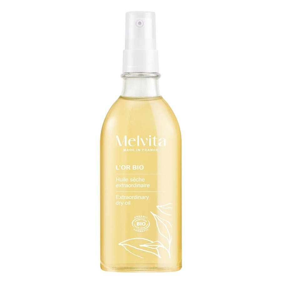 Melvita L'Or Bio Extraordinary Dry Oil 100ml (3.38fl oz) - FrenchBeautyHub
