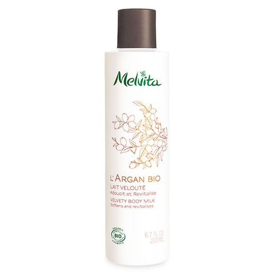 Melvita Organic Argan Velvety Body Milk 200ml (6.76fl oz) - FrenchBeautyHub