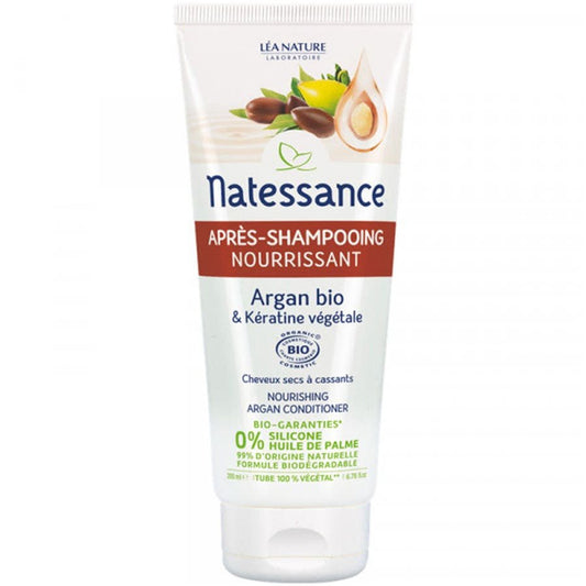 Natessance Argan Nourishing Conditioner with Plant Keratin 200ml (6.76 fl oz) - FrenchBeautyHub