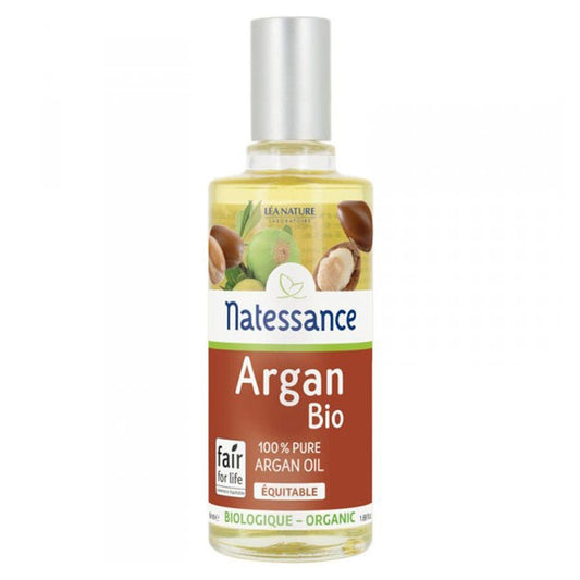 Natessance Argan Organic and Fair Trade Pure Oil 50ml (1.69fl oz) - FrenchBeautyHub