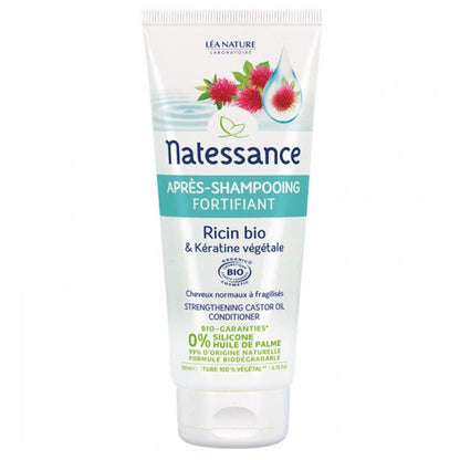 Natessance Castor Fortifying Organic Castor Oil Conditioner 200ml (6.76fl oz) - FrenchBeautyHub