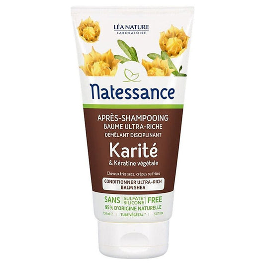 Natessance Shea Butter Hair Conditioner Dry To Very Dry Hair 150ml (5.07fl oz) - FrenchBeautyHub