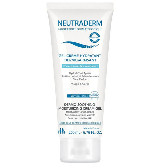 Neutraderm Dermo - soothing Moisturising Gel Cream Sensitive, reactive skin 200ml (6.76fl oz) - FrenchBeautyHub