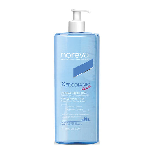 Noreva Xerodiane Ap+ Xerodiane Gentle Foaming Gel Peaux Tres Seches A Tendance Atopique 1L (33.81fl oz) - FrenchBeautyHub