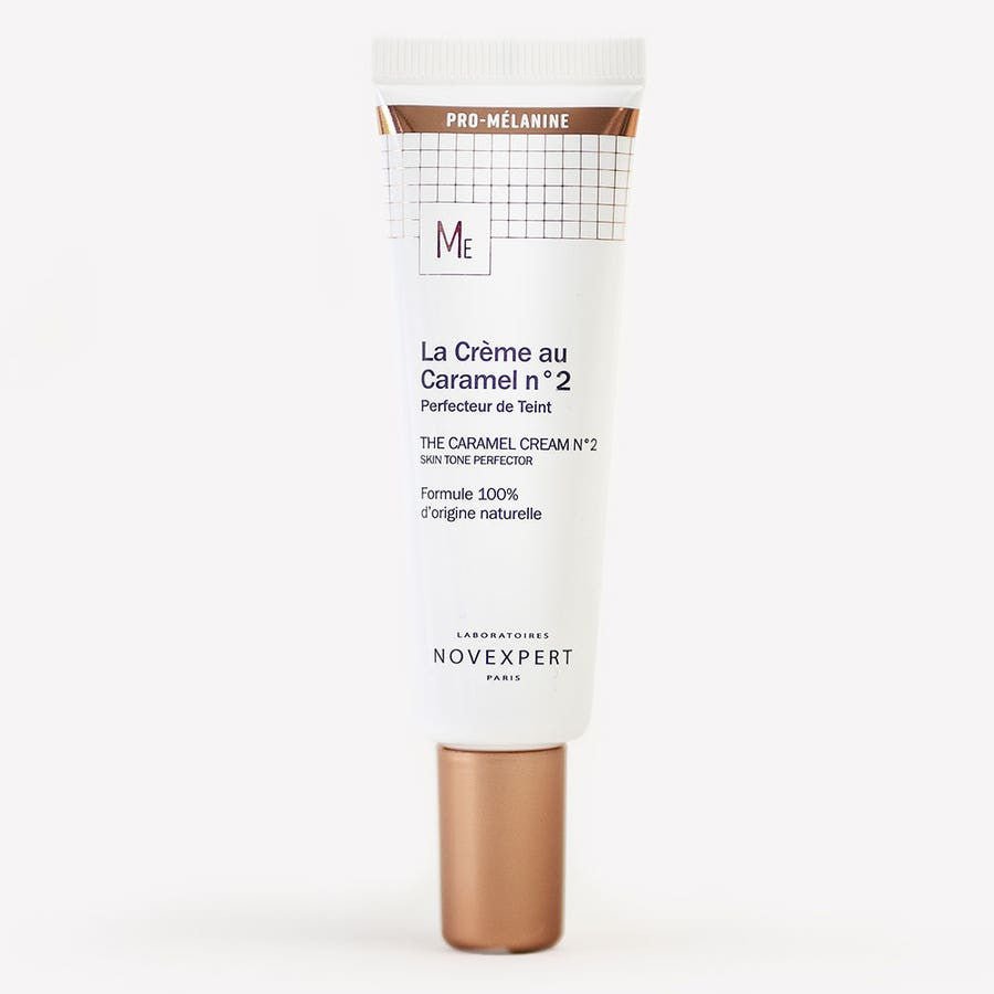 Novexpert Pro - Melanin La Crème au Caramel - Normal Skin - Golden Radiance 30ml (1.01fl oz) - FrenchBeautyHub