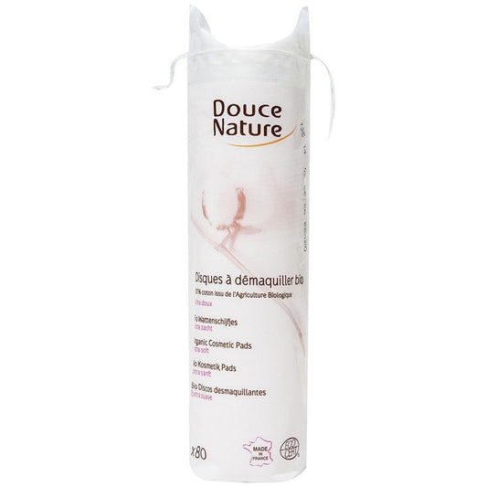 Pharm'Up Organic make - up remover ovals x80 units - FrenchBeautyHub