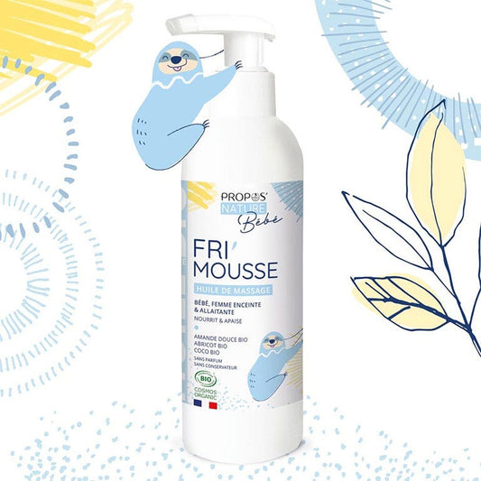 Propos'Nature Fri'mousse Bioes Massage Oil All Skin Types 200ml (6.76fl oz) - FrenchBeautyHub