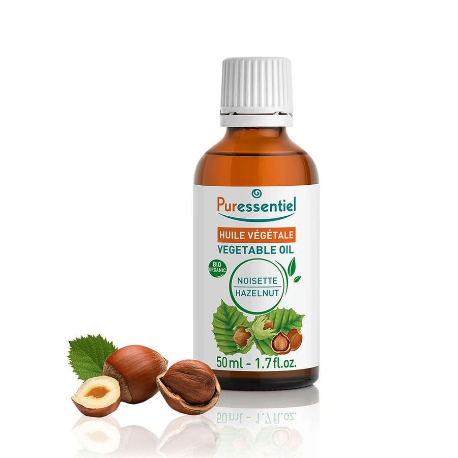 Puressentiel Hazelnut Organic Plant Oil 50ml (1.69fl oz) - FrenchBeautyHub