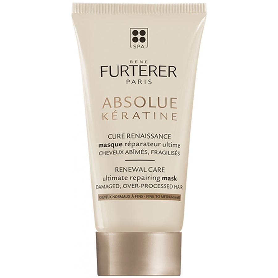 René Furterer Absolue Keratine Ultimate Repair Mask for Normal to Fine Hair 30ml (1.01fl oz) - FrenchBeautyHub