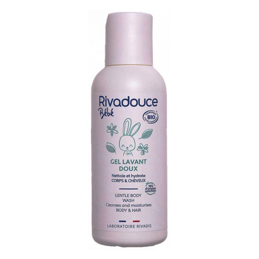 Rivadouce Baby Organic Gentle Cleansing Gel Body & Hair 75ml (2.54fl oz) - FrenchBeautyHub