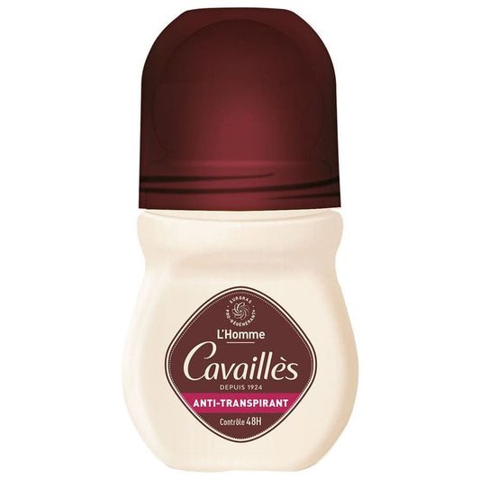 Rog Cavaills Absorb + L'Homme Roll On Anti - Perspirant 48H Deodorants 50ml (1.69fl oz) - FrenchBeautyHub